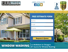 Tablet Screenshot of chicagowindowwashing.com